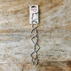 5/$20 NEW Open Heart Jewelry Making Chain